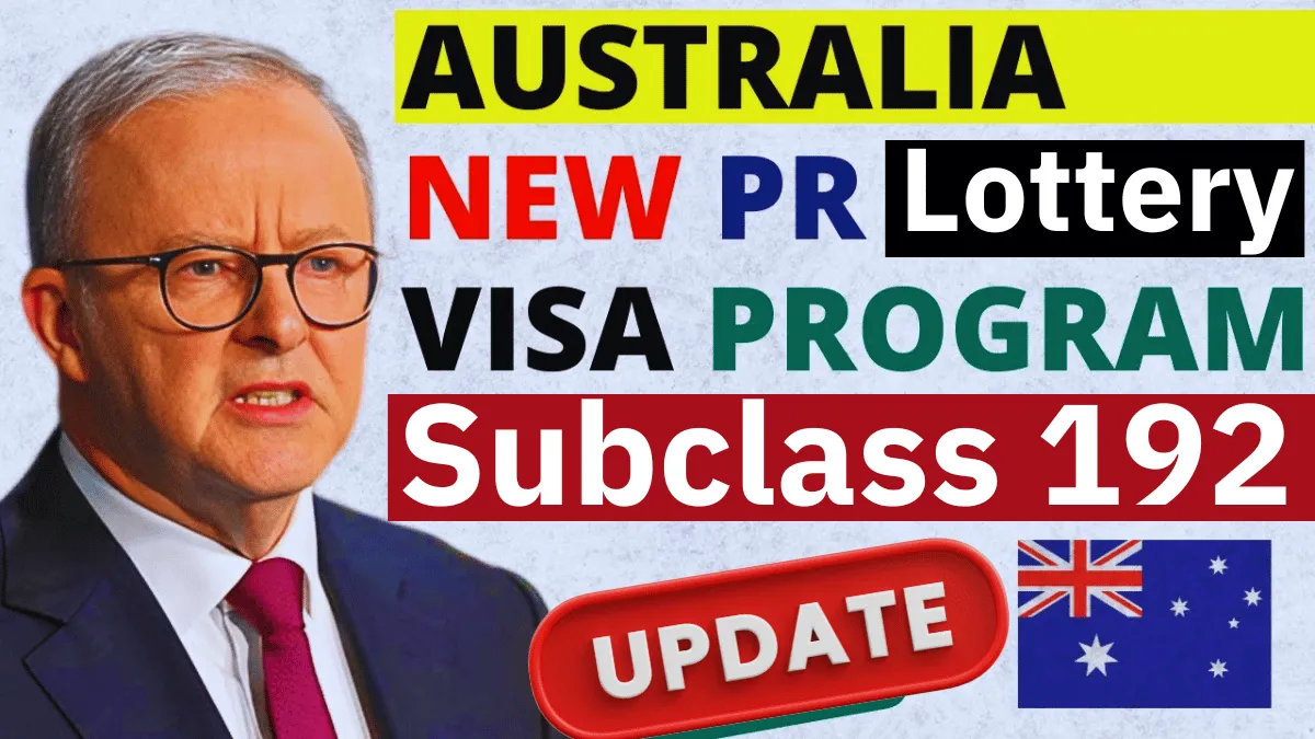 Australia New PR Subclass 192 Lottery Visa 2025: Step by Step Application Process
