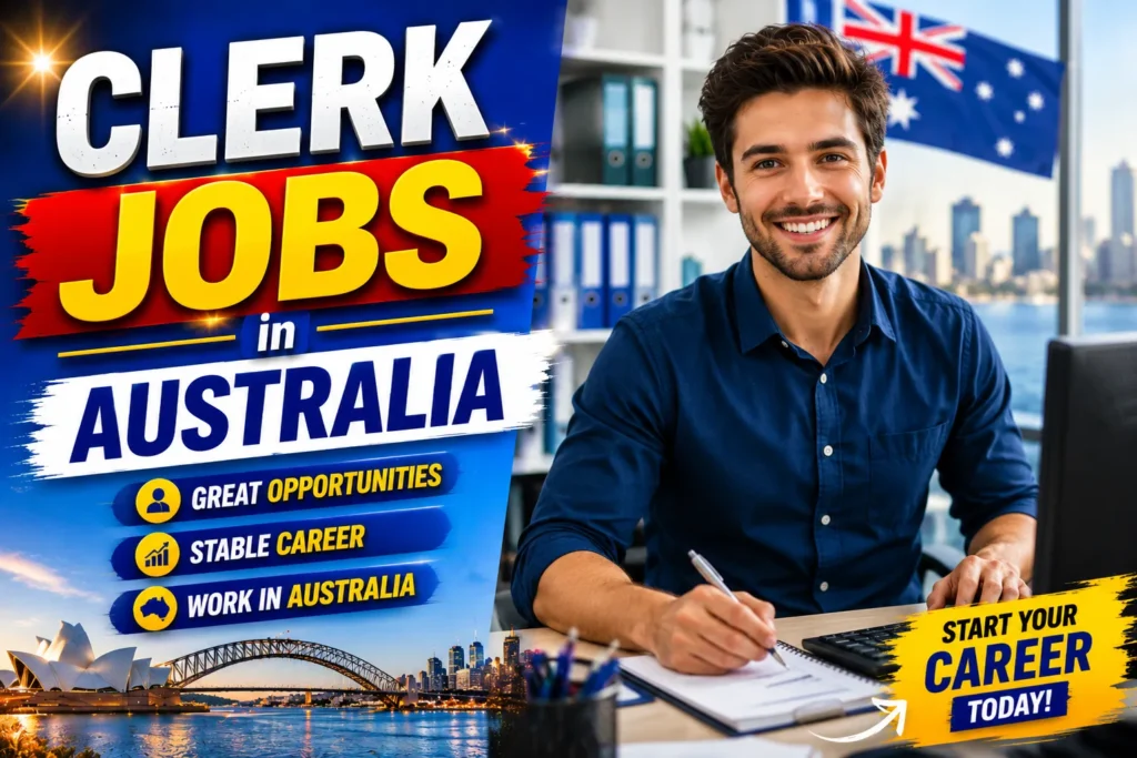 Clerk Jobs in Australia with Visa Sponsorship 2026