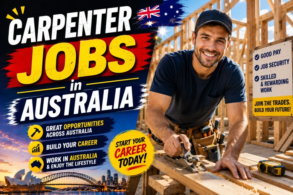 Carpenter Jobs in Australia with Visa Sponsorship 2026