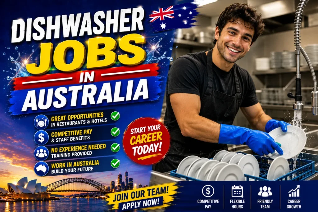 Dishwasher Jobs in Australia with Visa Sponsorship 2026