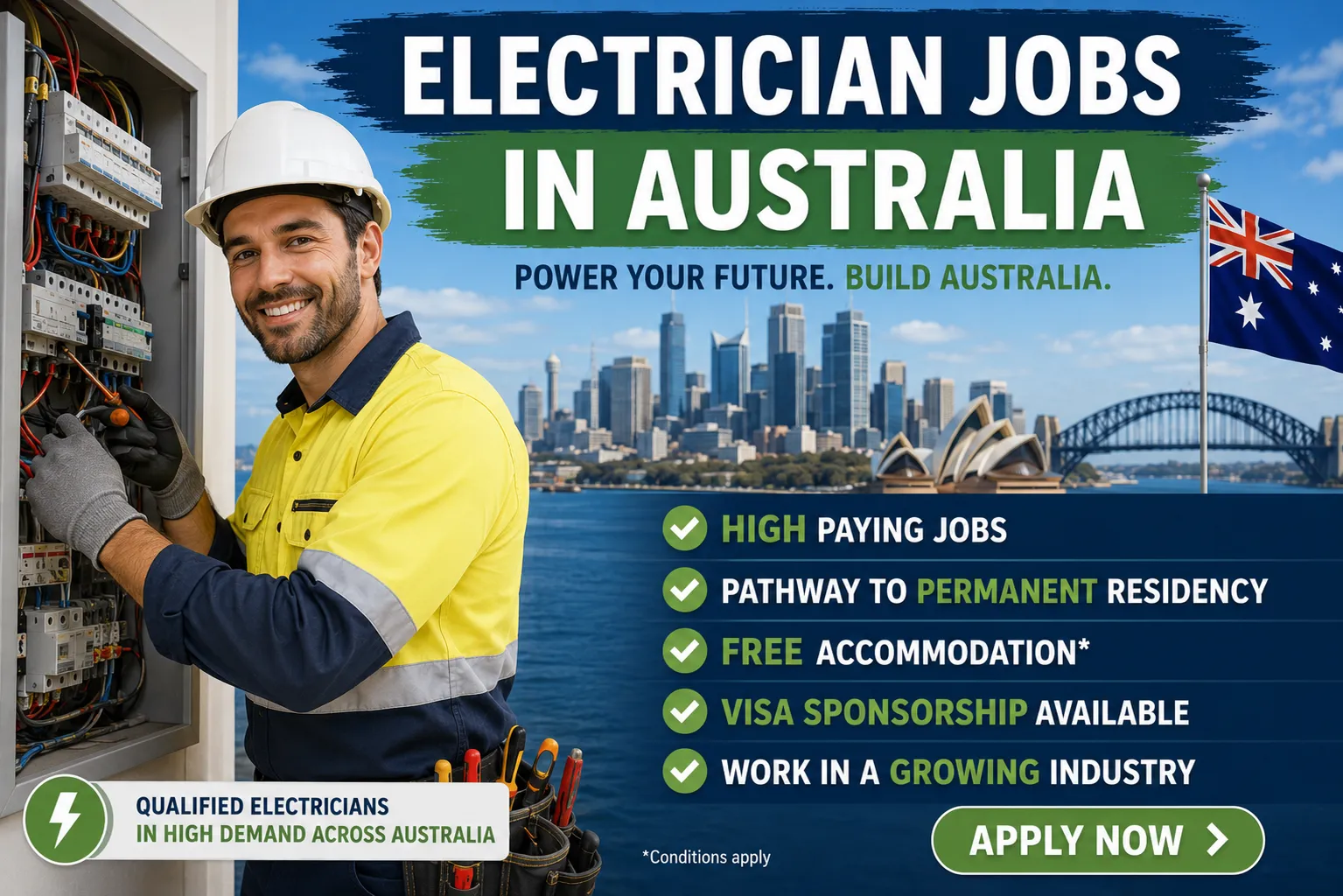 Electrician Jobs in Australia with Visa Sponsorship 2026