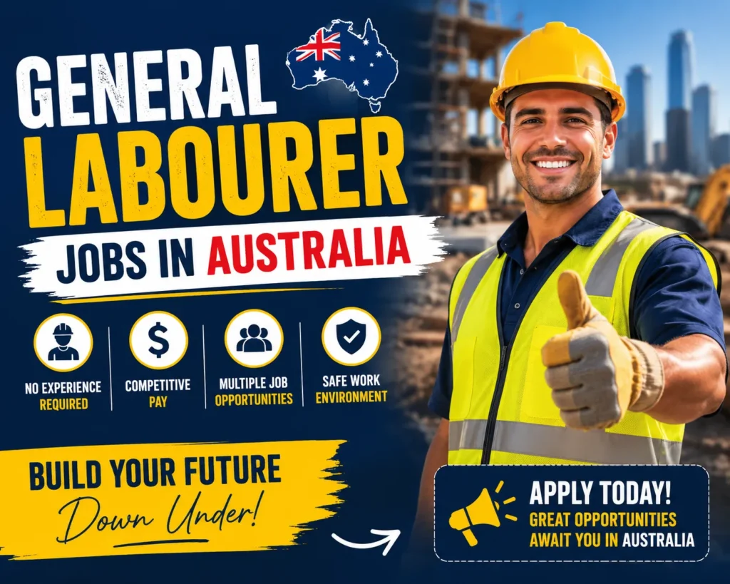 General Labourer Jobs in Australia with Visa Sponsorship 2026