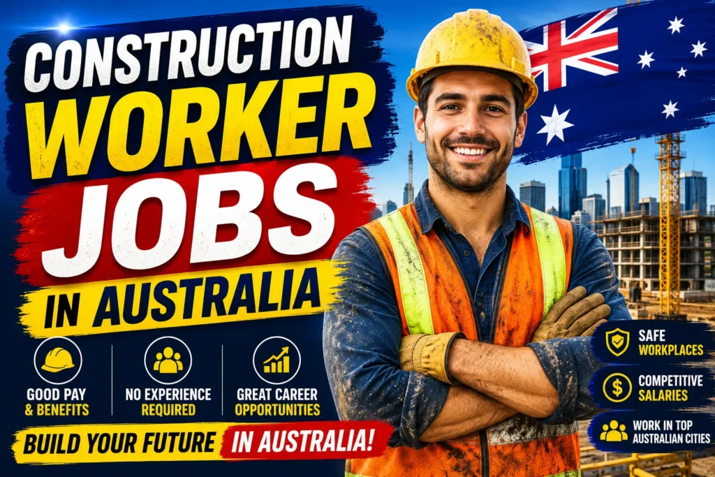 Construction Worker Jobs in Australia with Visa Sponsorship 2026