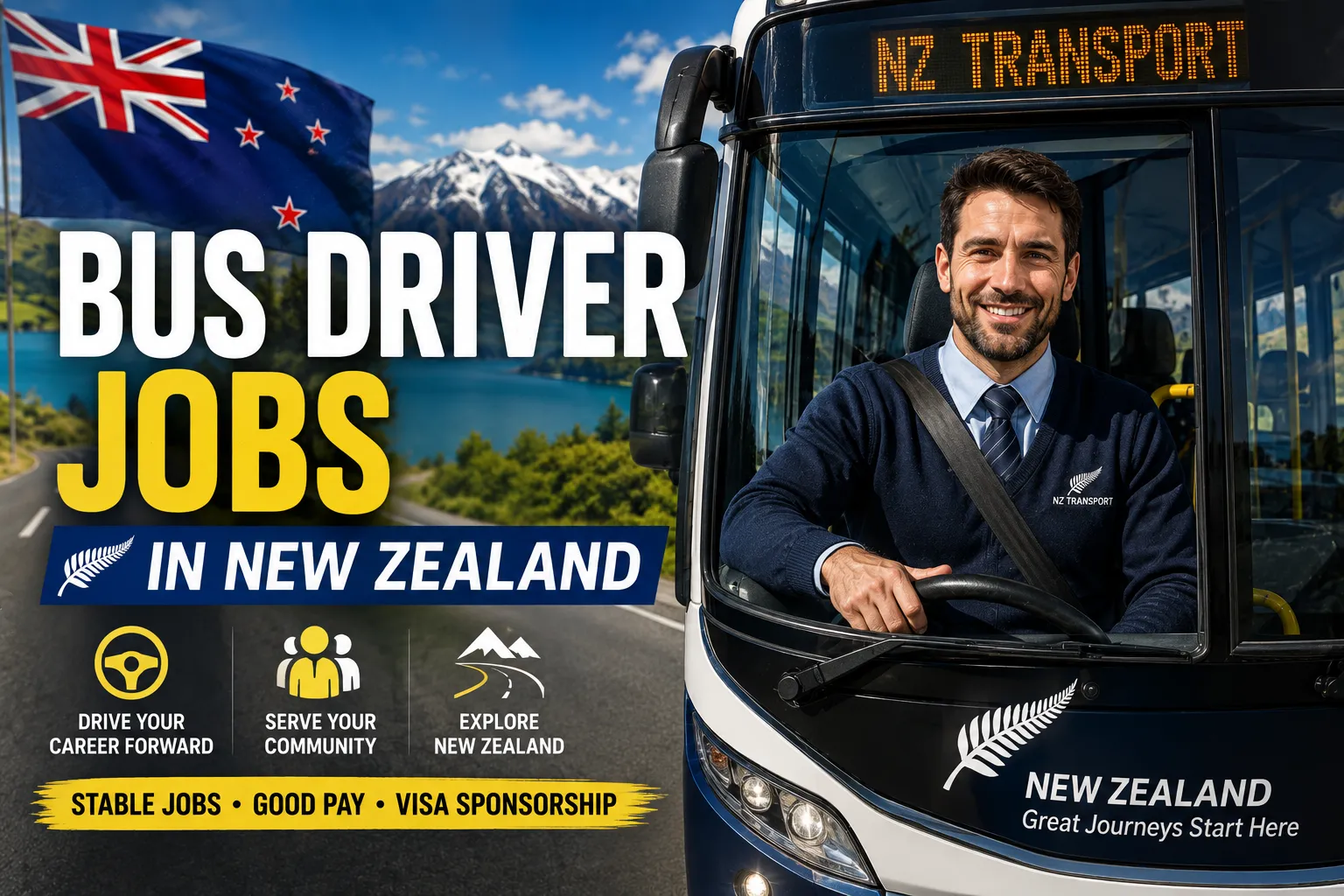 Bus Driver Jobs in New Zealand with Visa Sponsorship 2026