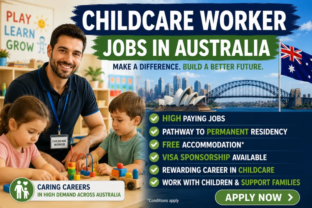 Childcare Worker Jobs in Australia with Visa Sponsorship 2026