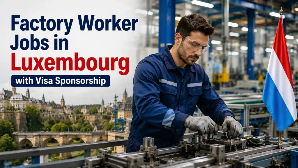 Factory Worker Jobs in Luxembourg with Visa Sponsorship