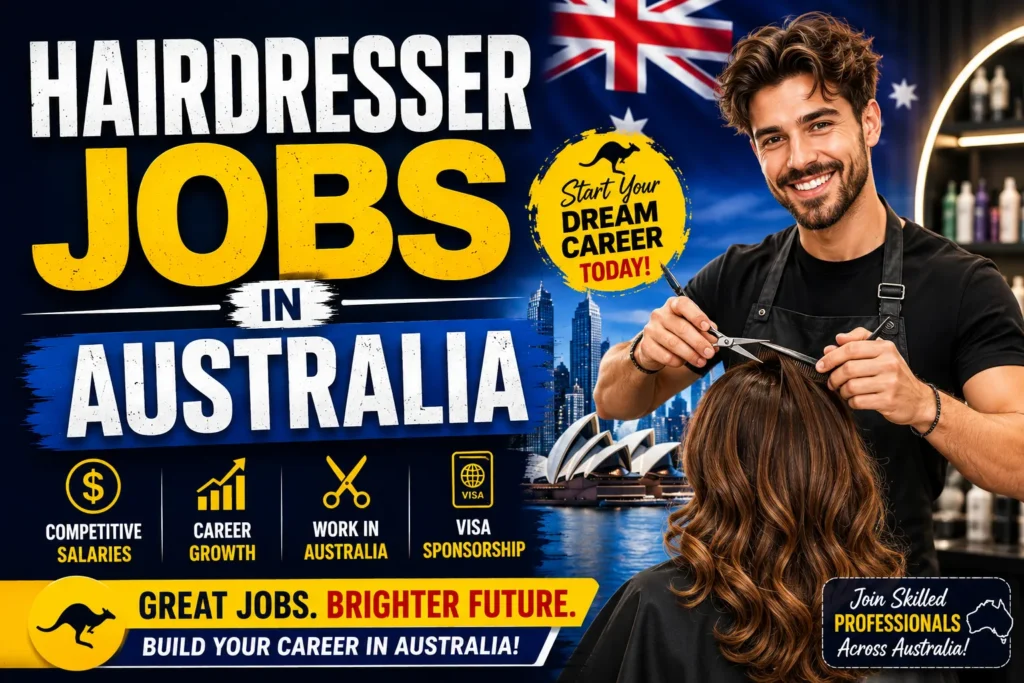 Hairdresser Jobs in Australia with Visa Sponsorship 2026