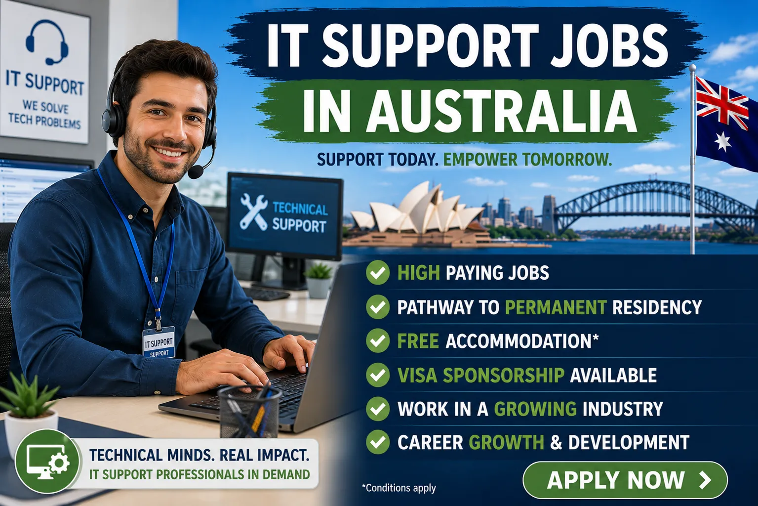 IT Support Jobs in Australia with Visa Sponsorship 2026