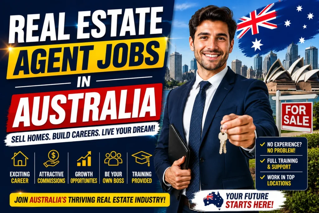 Real Estate Agent Jobs in Australia with Visa Sponsorship 2026