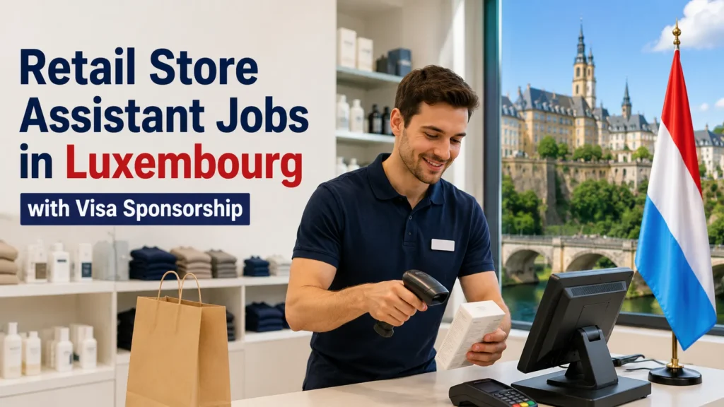 Retail Store Assistant Jobs in Luxembourg with Visa Sponsorship