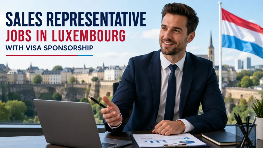 Sales Representative Jobs in Luxembourg with Visa Sponsorship .