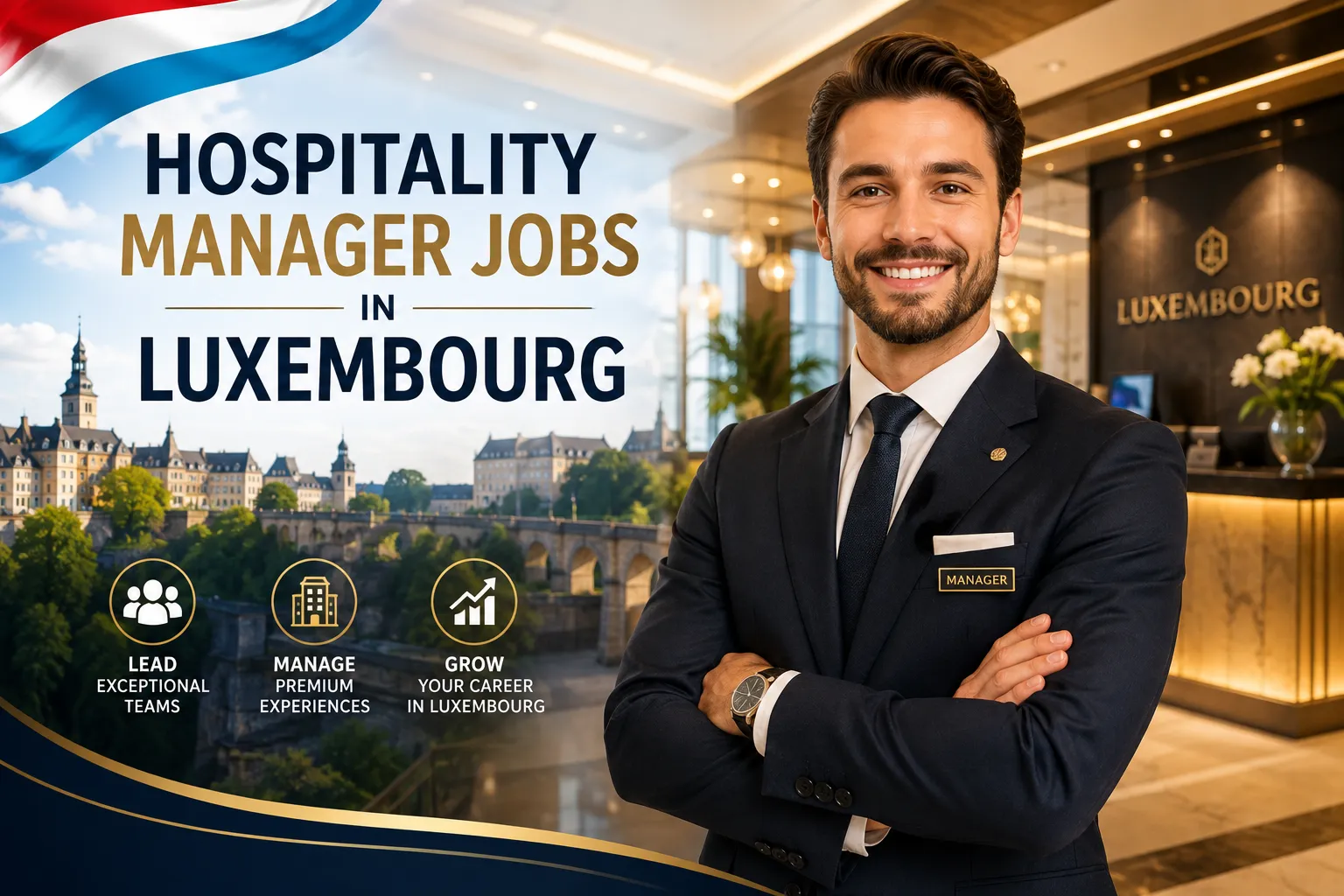 Hospitality Manager Jobs in Luxembourg with Visa Sponsorship 2026