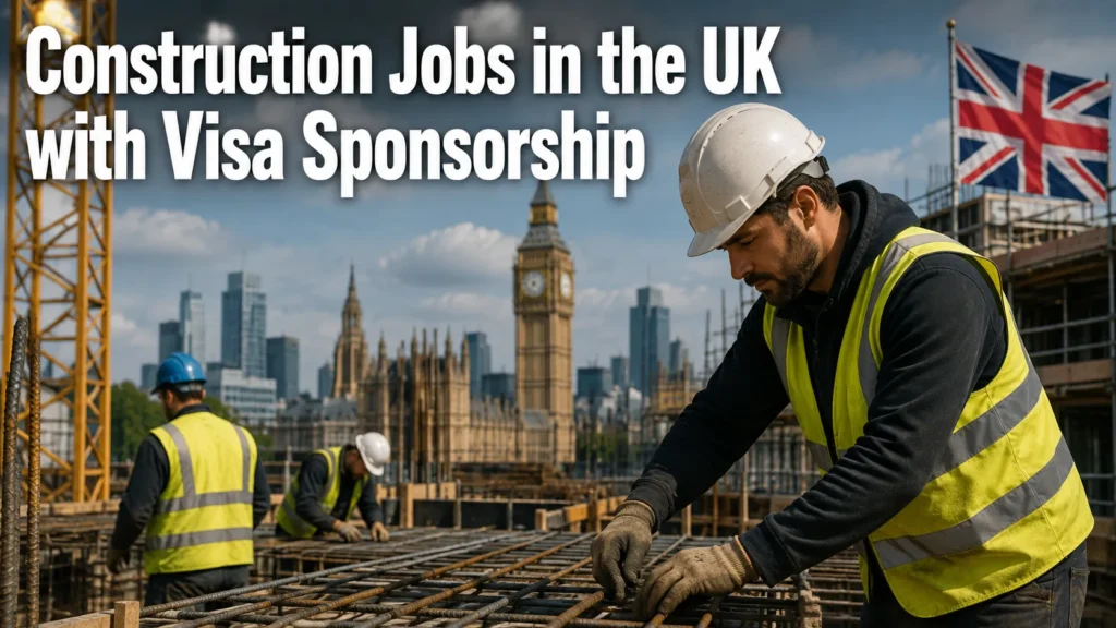 Construction Jobs in the UK with Visa Sponsorship